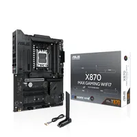 ASUS X870 MAX GAMING WIFI7 AMD X870 Socket AM5 ATX, 2.5 Gigabit Ethernet, Wi-Fi 7 (802.11be), Bluetooth 5.4